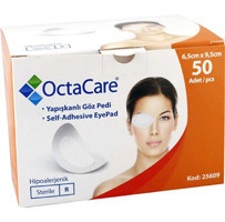 Octacare Steril Göz Pedi Göz Çevresi Kağıt Maske 50 Adet