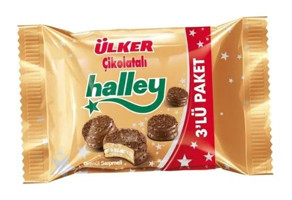 Ülker Halley Mini Çikolatalı Bisküvi 4x66 gr