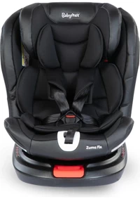 Kraft Babymax Zuma Fix Isofix 360 Derece Dönen 0-36 kg Yatabilen Çift Yönlü Oto Koltuğu Siyah