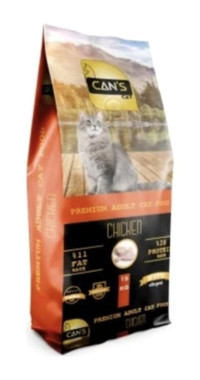 Cans Tavuk Tahıllı Yetişkin Kuru Kedi Maması 15 kg