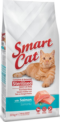 Smart Cat Somonlu Kısırlaştırılmış Yetişkin Kuru Kedi Maması 10 kg