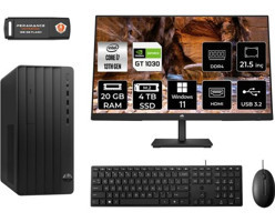 Hp Pro 290 G9 8T2X1ESMNT3370 Harici GeForce GT 1030 Intel Core i7 13700 20 GB Ram 4 TB SSD Tower Windows 11 Home 21.5 inç Monitörlü Masaüstü Oyuncu Bilgisayarı + PER4 BELLEK