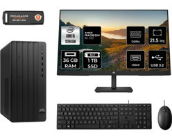 Hp Pro 290 G9 8T2W9ESMNT1333 Harici Radeon RX 550 Intel Core i5 13500 36 GB Ram 1 TB SSD Tower FreeDos 21.5 inç Monitörlü Masaüstü Oyuncu Bilgisayarı + PER4 BELLEK