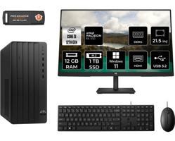 Hp Pro 290 G9 6D3A1EAMNT1358 Harici Radeon RX 550 Intel Core i3 12100 12 GB Ram 1 TB SSD Tower Windows 11 Home 21.5 inç Monitörlü Masaüstü Oyuncu Bilgisayarı + PER4 BELLEK