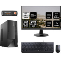 Lenovo Thinkcentre Neo 50T 11SC001ATXMNT1326 Harici Radeon RX 550 Intel Core i3 12100 32 GB Ram 256 GB SSD Tower FreeDos 21.5 inç Monitörlü Masaüstü Oyuncu Bilgisayarı + PER4 BELLEK