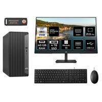 Hp Pro 400 G9 M8EAD240 Harici Radeon RX 550 Intel Core i5 12400 40 GB Ram 4 TB SSD Tower Windows 11 Home 21.5 inç Monitörlü Masaüstü Oyuncu Bilgisayarı