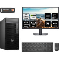 Dell Optiplex 7010MT N010O7010MTUMNT3349 Harici GeForce GT 1030 Intel Core i5 13500 64 GB Ram 2 TB SSD Tower FreeDos 23.8 inç Monitörlü Masaüstü Oyuncu Bilgisayarı + PER4 BELLEK