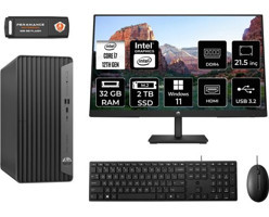 Hp Pro 400 G9 6U3M9EAMNT379 Dahili Intel UHD Graphics 770 Intel Core i7 12700 32 GB Ram 2 TB SSD Tower Windows 11 Home 21.5 inç Monitörlü Masaüstü Bilgisayar + PER4 BELLEK