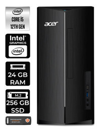 Acer Aspire TC1760 DT.BHUEM.005 Dahili Intel UHD Graphics 730 Intel Core i5 12400 24 GB Ram 256 GB SSD Tower FreeDos Masaüstü Bilgisayar + PER4 BELLEK