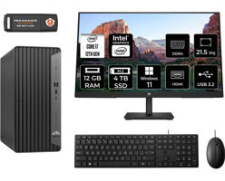 Hp Pro 400 G9 6U3M9EAMNT360 Dahili Intel UHD Graphics 770 Intel Core i7 12700 12 GB Ram 4 TB SSD Tower Windows 11 Home 21.5 inç Monitörlü Masaüstü Bilgisayar + PER4 BELLEK