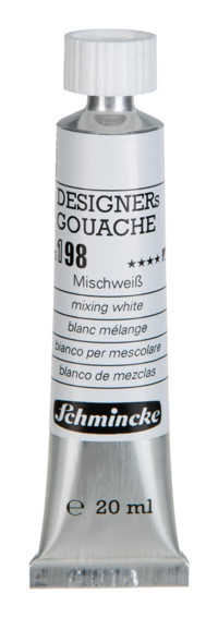 Schmincke 198 Tüp Beyaz 20 ml Guaj Boya