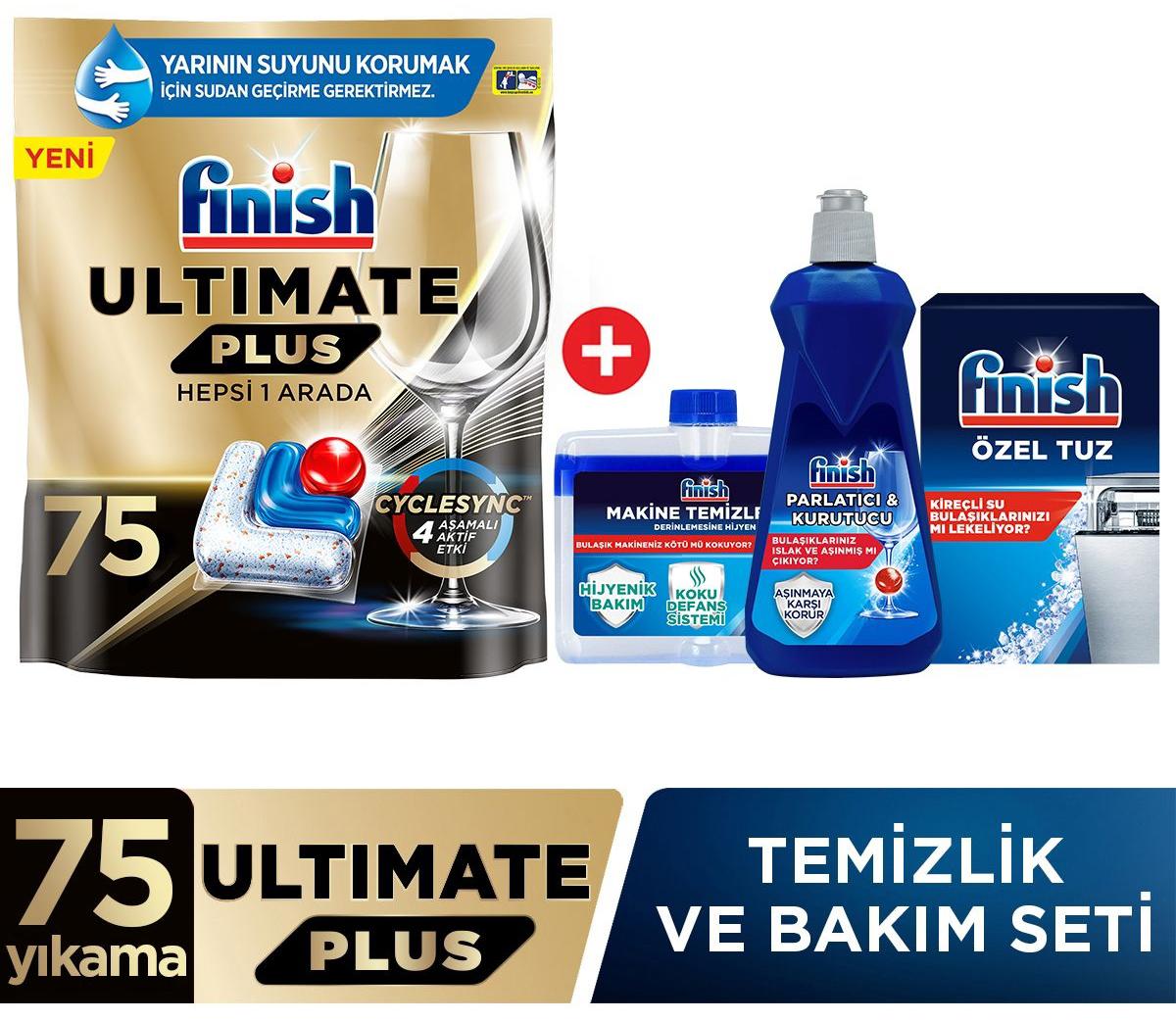 Finish Ultimate Plus Tablet Bulaşık Deterjanı 75 Adet