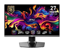 MSI MPG 271QRX 360 Hz 0.03 ms 26.5 inç WQHD Flat IPS Hoparlörlü HDMI Freesync 2560x1440 px OLED Monitör