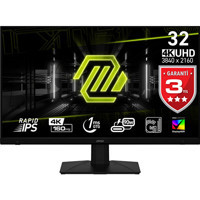 MSI MAG 322UPF 160 Hz 1 ms 32 inç 4K UHD Flat IPS HDMI Freesync 3840x2160 px LED Monitör