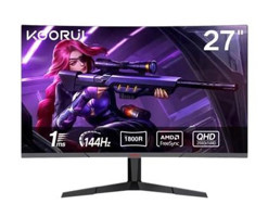 Koorui 27E6QC 144 Hz 1 ms 27 inç WQHD Curved VA HDMI Freesync G-Sync 2560x1440 px LED Monitör