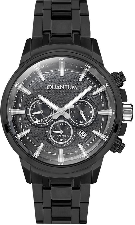 Quantum PWG927.650 Takvimli 45 mm Siyah Çelik Kordon Analog Erkek Kol Saati