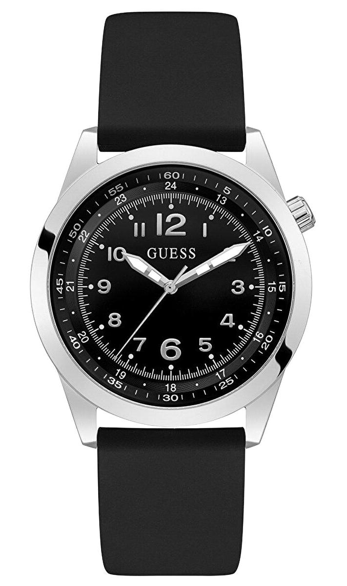 Guess GUGW0494G1 Siyah Silikon Kordon Analog Erkek Kol Saati