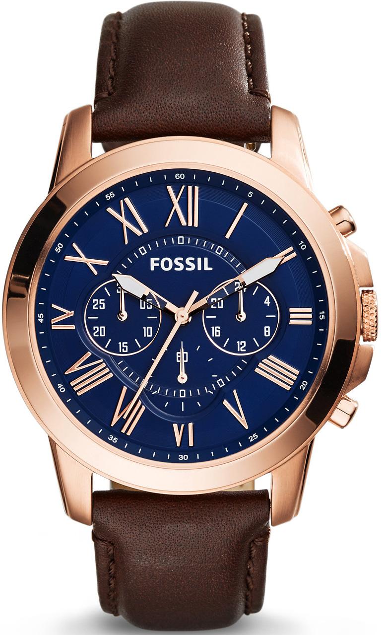 Fossil FS5068 Takvimli 42 mm Kahverengi Deri Kordon Analog Kol Saati