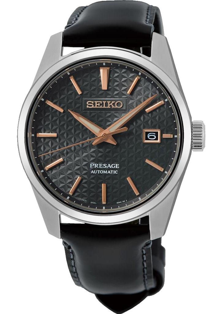 Seiko SPB231J Takvimli 39 mm Siyah Deri Kordon Analog Erkek Kol Saati