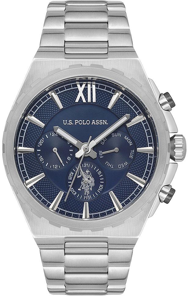 U.S. Polo Assn USPA1030-01 Takvimli 45 mm Çelik Kordon Analog Erkek Kol Saati