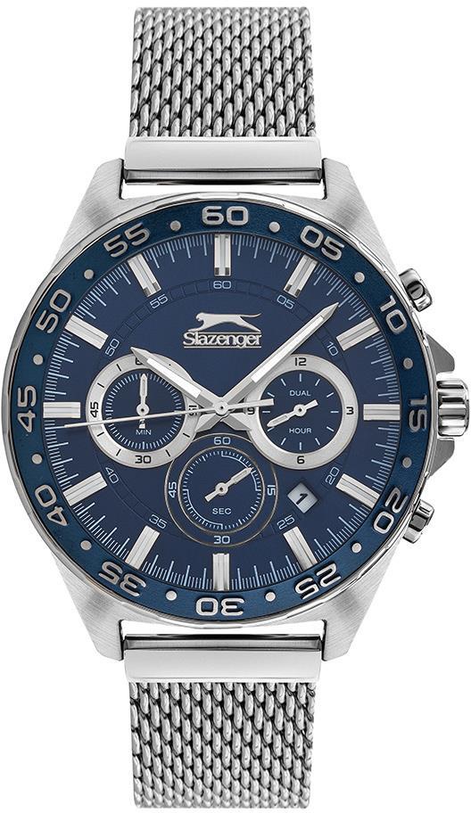 Slazenger SL.09.1906.2.04 Takvimli 44 mm Çelik Kordon Analog Erkek Kol Saati