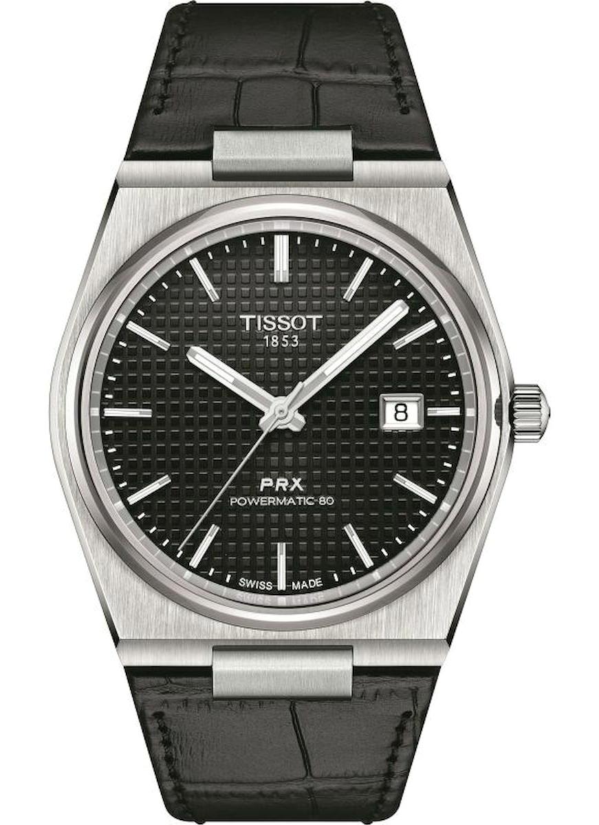 Tissot T1374071605100 Takvimli 44 mm Siyah Deri Kordon Analog Erkek Kol Saati