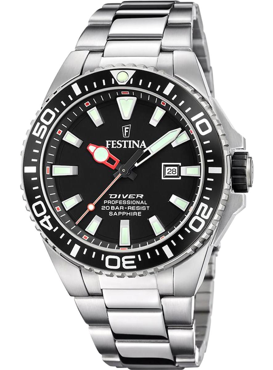 Festina F20663/3 Takvimli 45 mm Çelik Kordon Analog Erkek Kol Saati