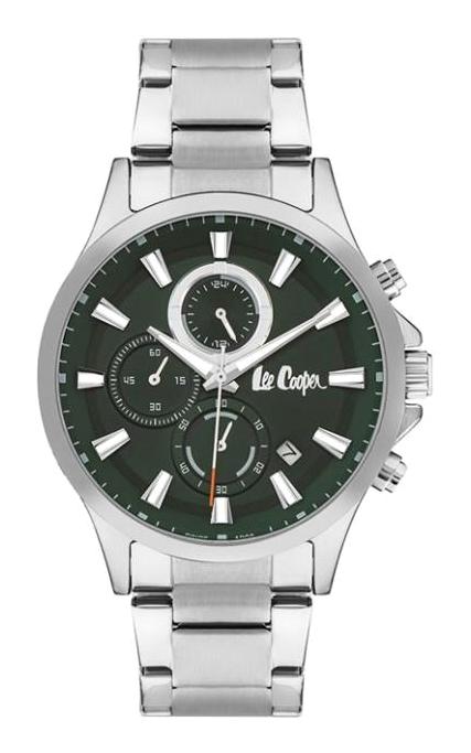 Lee Cooper LC07362.370-NM Takvimli 44 mm Çelik Kordon Analog Erkek Kol Saati