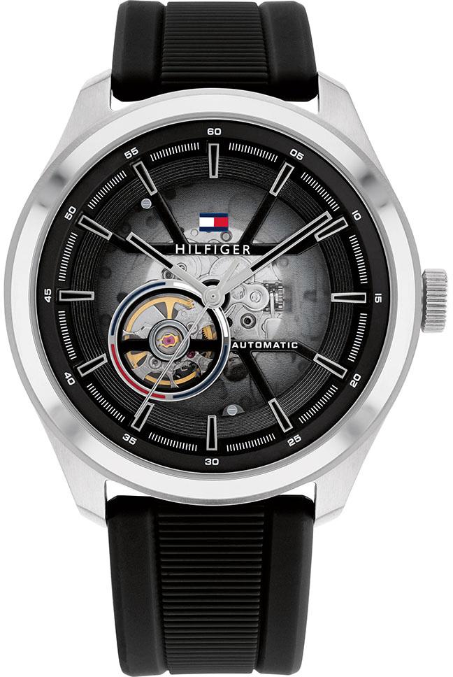 Tommy Hilfiger TH1791886 44 mm Siyah Silikon Kordon Analog Erkek Kol Saati