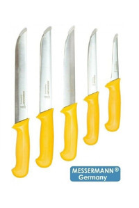 messermann germany Solingen | Bıçak Seti - (5 PARÇA / SARI) Solingen Servis Bıçağı Takımı