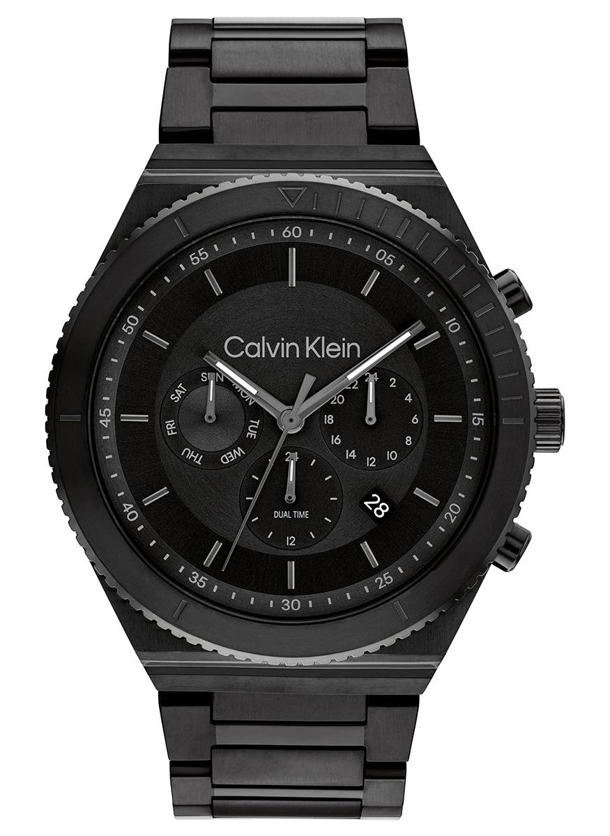 Calvin Klein CK25200303 Takvimli 45 mm Siyah Çelik Kordon Analog Erkek Kol Saati