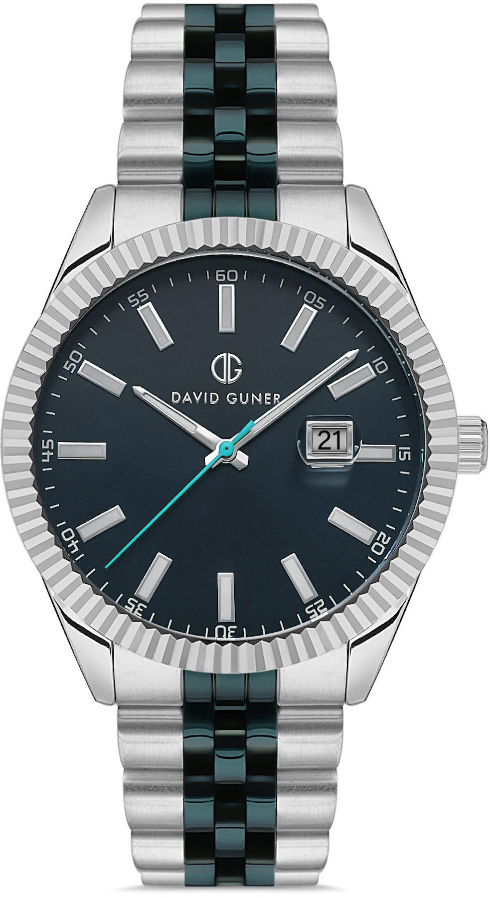 David Guner DG-8626GA-L3 Takvimli 42 mm Metal Kordon Analog Kol Saati