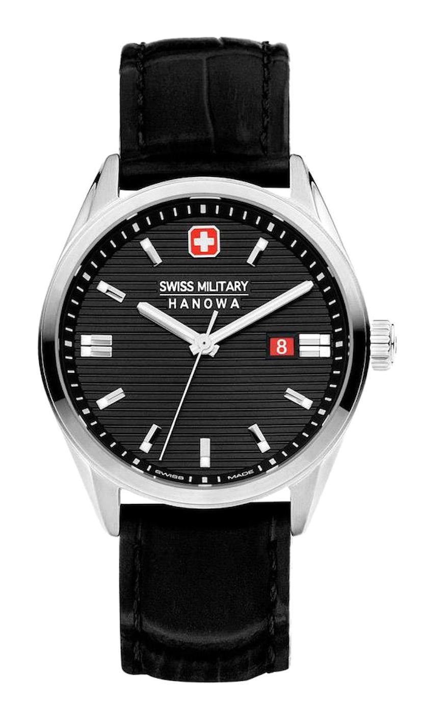 Swiss Military SMWGB2200104 Takvimli 44 mm Siyah Deri Kordon Analog Erkek Kol Saati