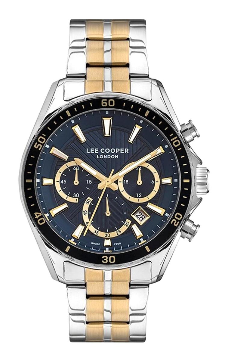 Lee Cooper LC07256.291 Takvimli 44 mm Altın-Çelik Kordon Analog Erkek Kol Saati