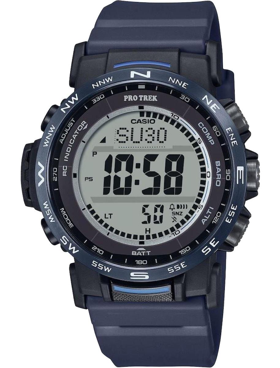 Casio PRW-35Y-2DR Takvimli Lacivert Silikon Kordon Dijital Erkek Kol Saati