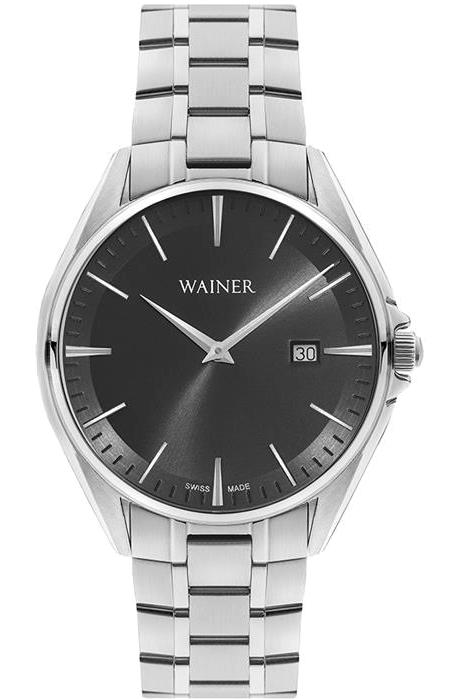 Wainer WA.11032-C Takvimli 41 mm Çelik Kordon Analog Kol Saati