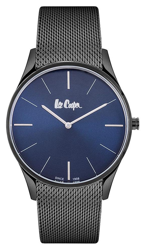 Lee Cooper LC06909.090 42 mm Füme Çelik Kordon Analog Erkek Kol Saati