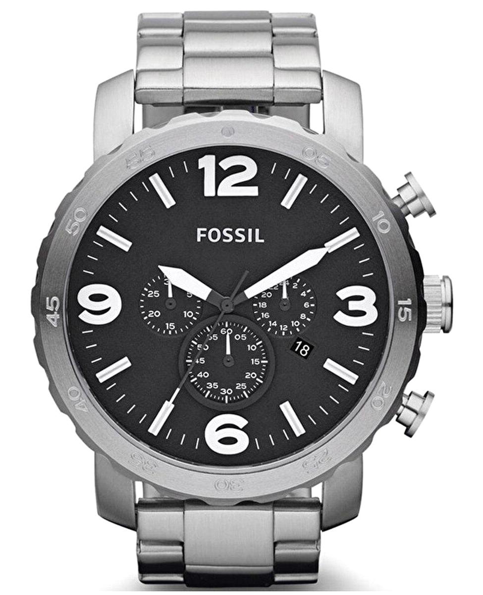 Fossil FJR1353 Takvimli 50 mm Çelik Kordon Analog Erkek Kol Saati