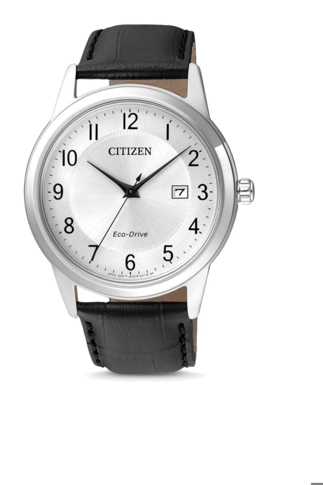 Citizen AW1231-07A Takvimli 41 mm Siyah Deri Kordon Analog Erkek Kol Saati