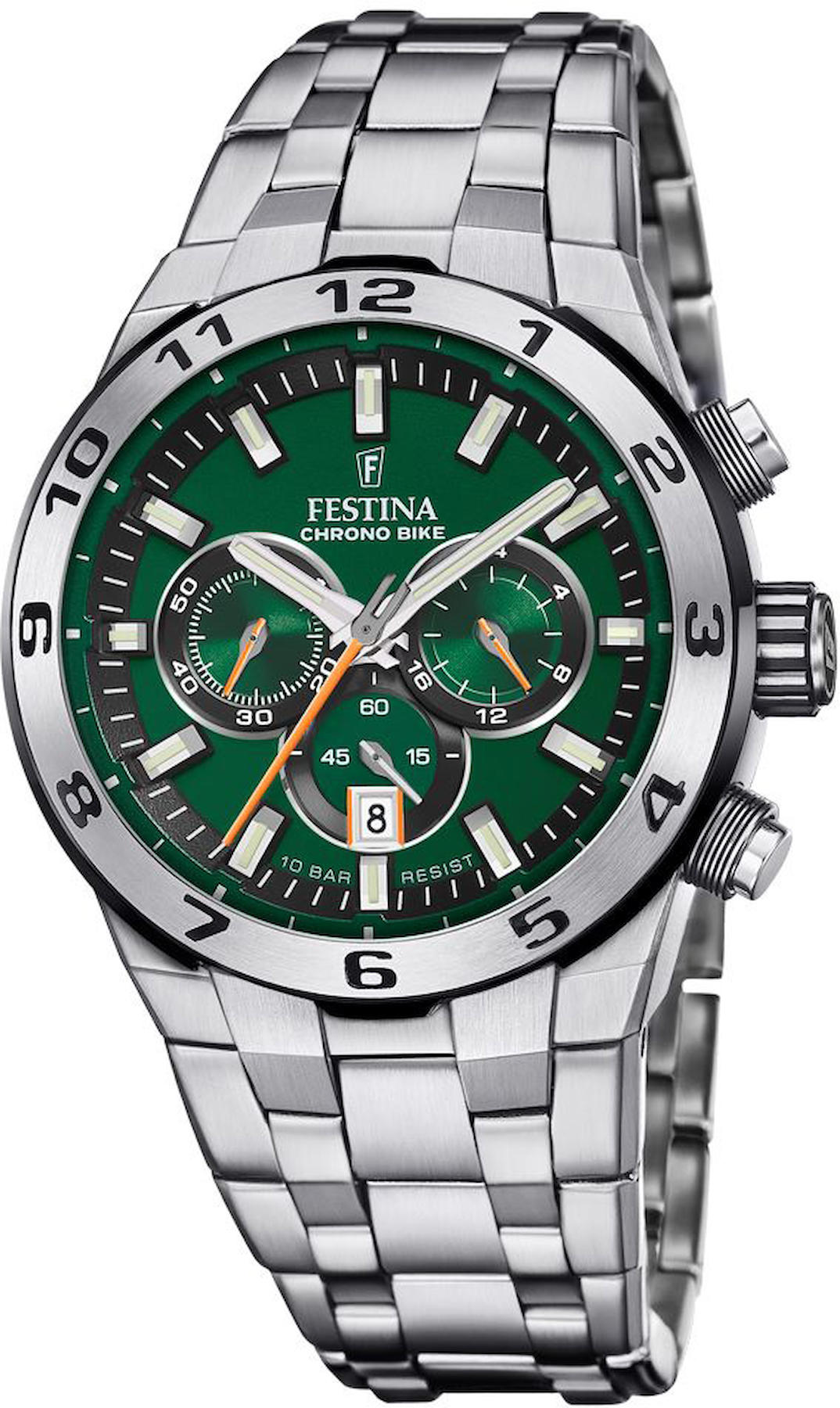 Festina F20670-2 Takvimli 44 mm Çelik Kordon Analog Kol Saati