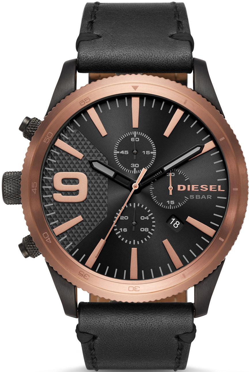 Diesel DZ4445 Takvimli 42 mm Siyah Deri Kordon Analog Erkek Kol Saati