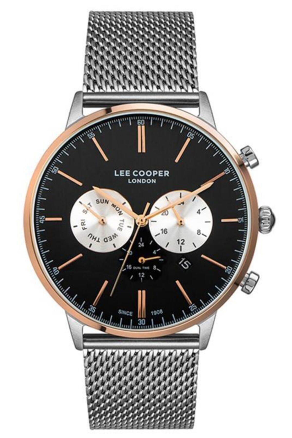 Lee Cooper LC07199.350 Takvimli Çelik Kordon Analog Erkek Kol Saati