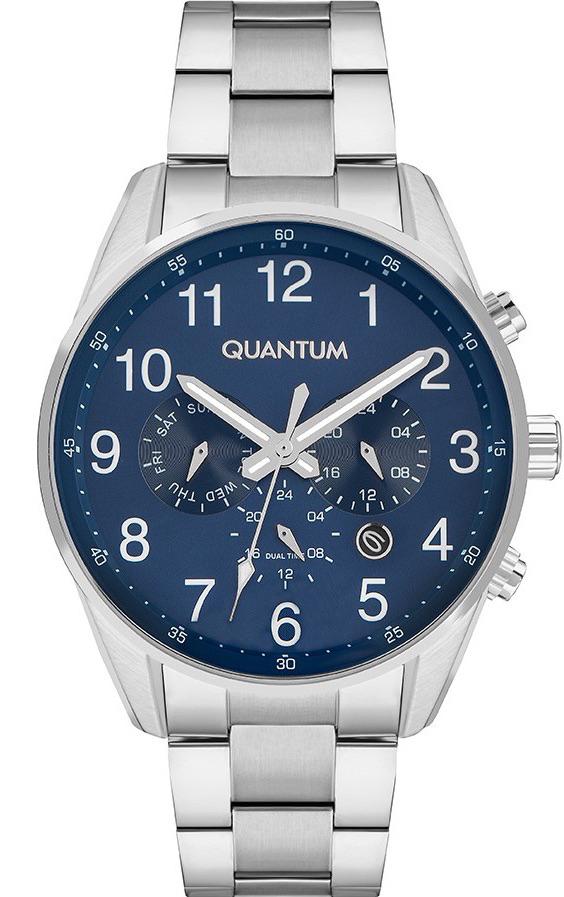 Quantum ADG977.390 Takvimli 44 mm Çelik Kordon Analog Erkek Kol Saati