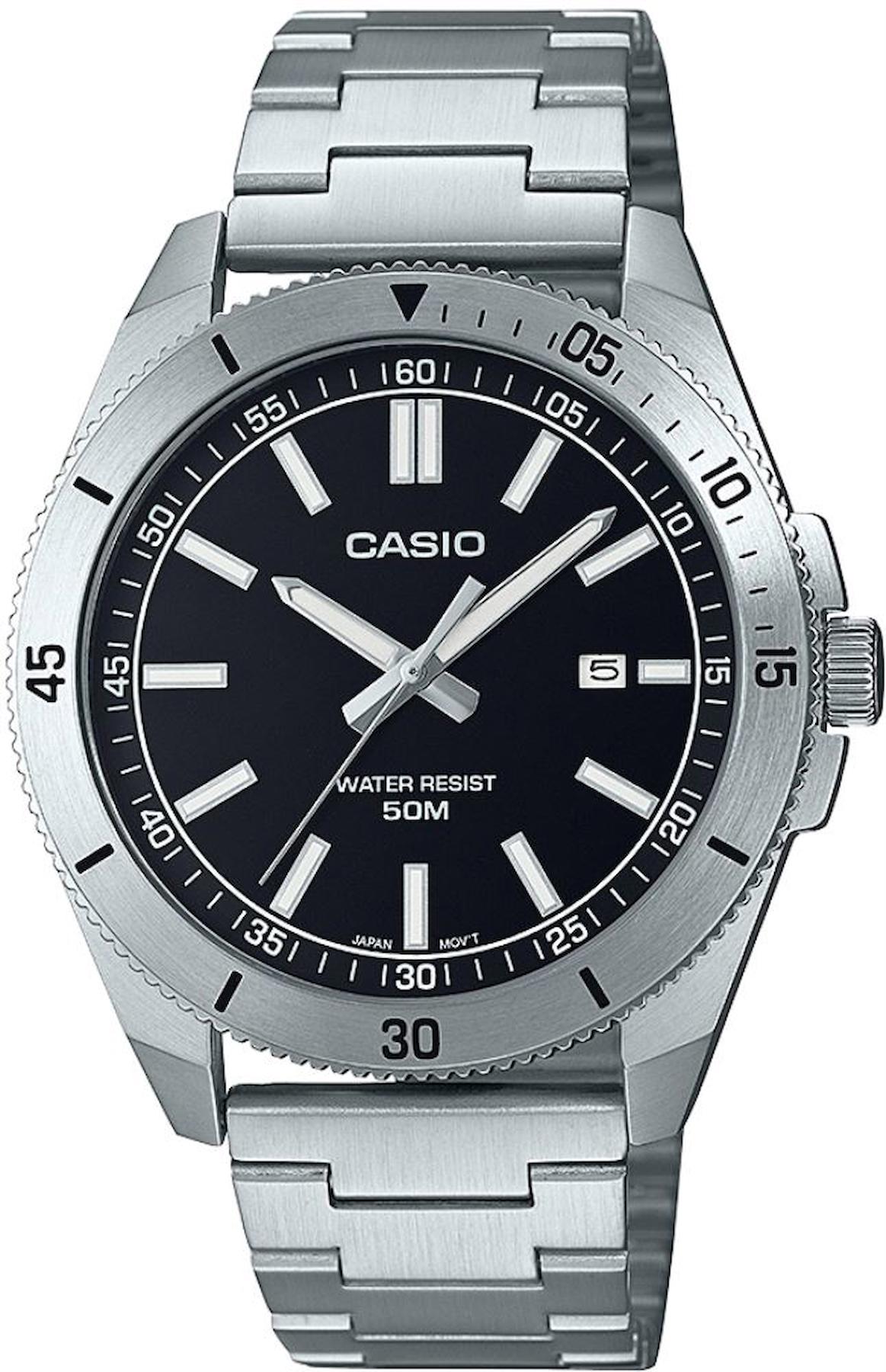 Casio MTP-B155D-1EVDF Takvimli 41 mm Çelik Kordon Analog Erkek Kol Saati