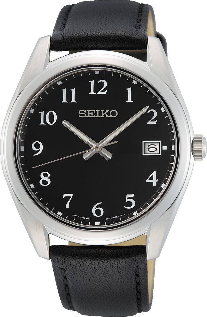 Seiko SUR461P Takvimli 40 mm Siyah Deri Kordon Analog Erkek Kol Saati