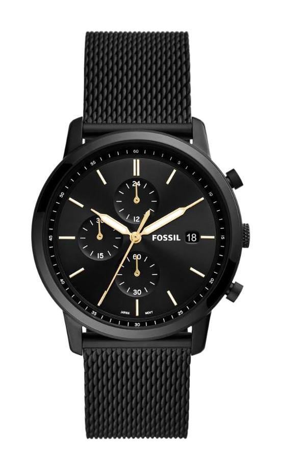 Fossil FS5943 Takvimli 42 mm Siyah Çelik Kordon Analog Erkek Kol Saati