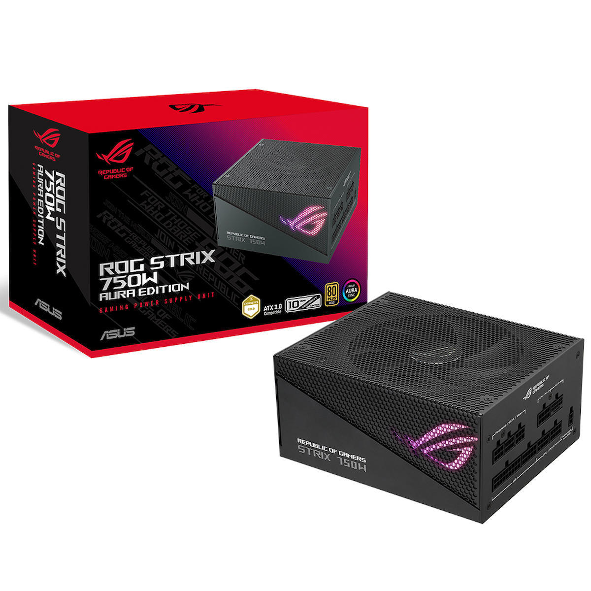 Asus ROG-Strix-750G-AURA 750 W RGB 80+ Gold Tam Modüler Powersupply