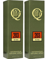 Q Life No:203 EDC Meyveli-Odunsu Erkek Parfüm 2x50 ml