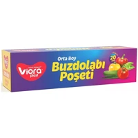 Vioraplast Orta Kilitli Buz Dolabı Poşeti 20 Adet