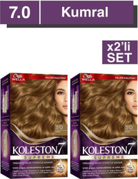 Wella Koleston Supreme 7.0 Kumral Krem Saç Boyası 2x50 ml